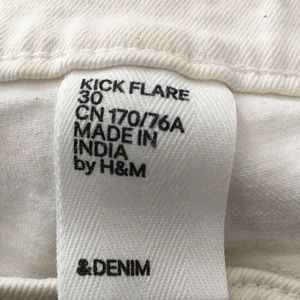 H&M Short fringe hem flared jeans